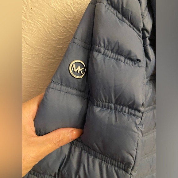 MICHAEL Michael Kors Blue Quilted Puffer Jacket - Picture 8 of 8